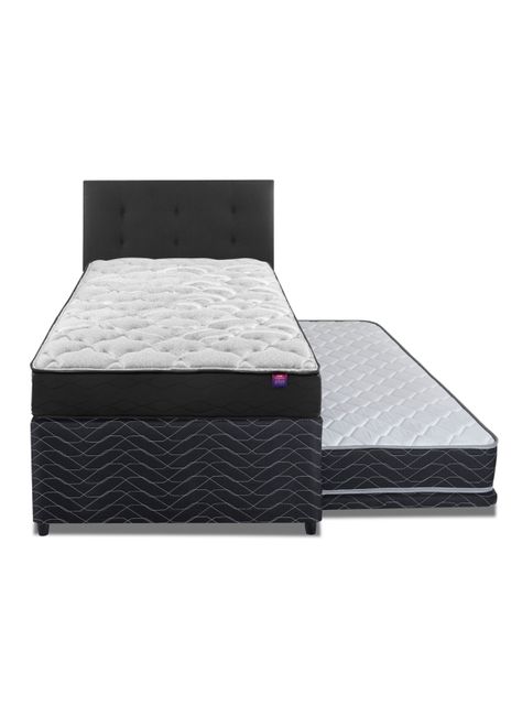 Diván Therapedic Plus 1.5 Plazas + Respaldo Royal + Velador-1