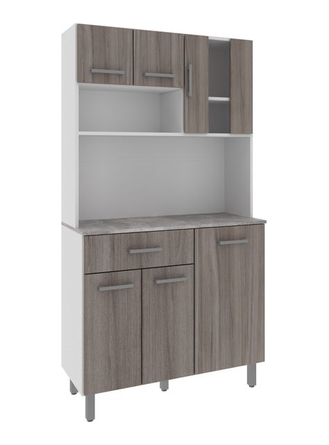 Mueble de Cocina CZ 6 Puertas 1 Cajón-0