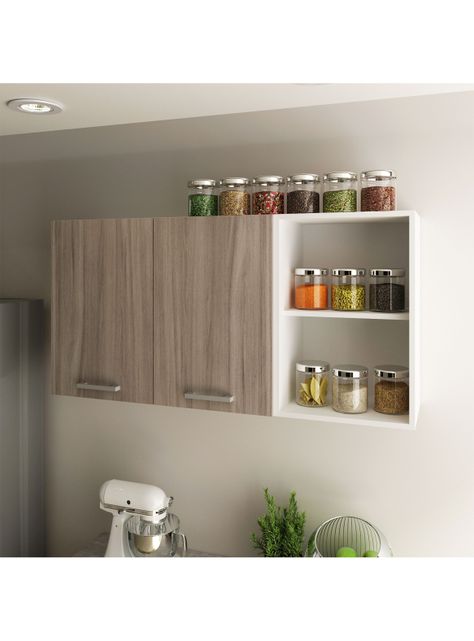 Mueble Mural Cocina 2 Puertas 2 Espacios-3