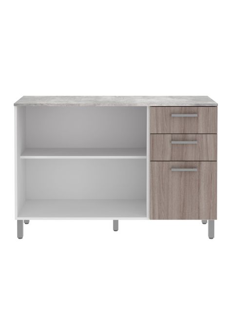 Mueble de Cocina Base 2 Puertas 3 Cajones-0