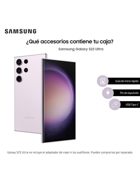 Smartphone Galaxy S23 Ultra 256GB 6.8" Lavender Liberado-5
