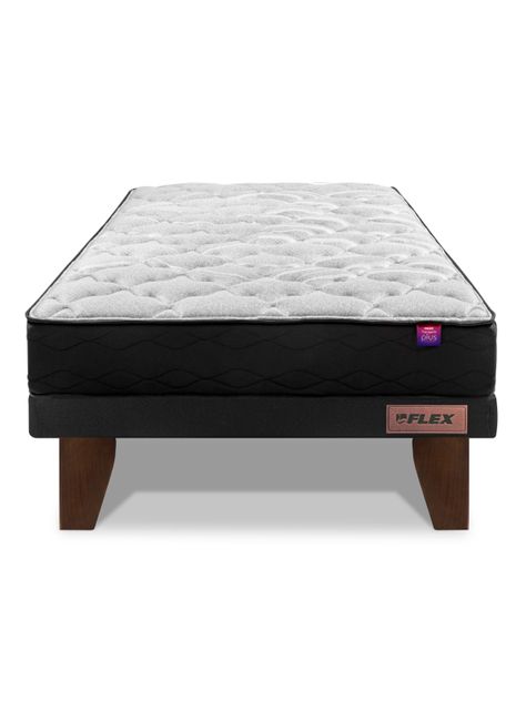 Cama Europea Flat Therapedic Plus 1 plaza x 190 cm-0