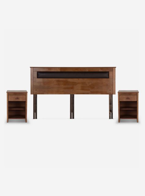Cama Europea Ergo T King + Set Muebles Ferrara + Almohada-1