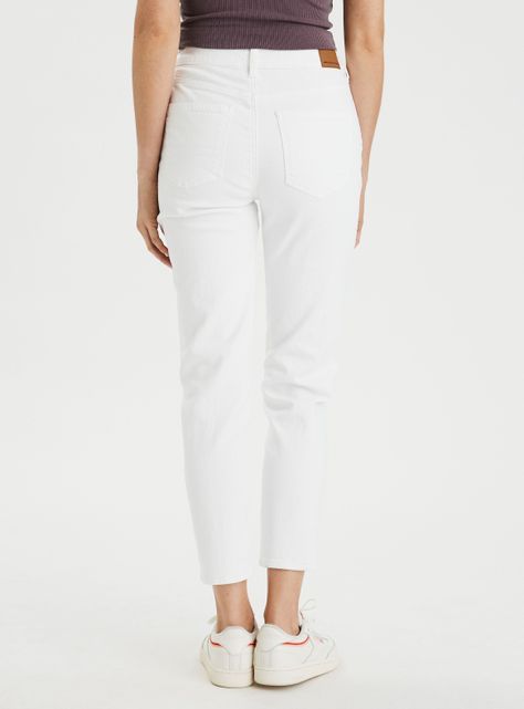 Jeans Mom Color Blanco-1