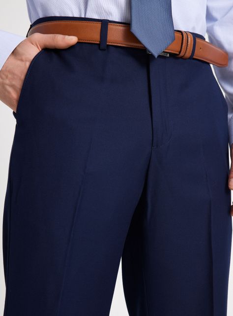 Pantalón de Vestir Clásico Liso Colores-3