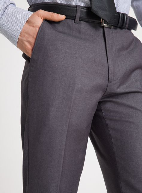 Pantalón de Vestir Liso Color-2
