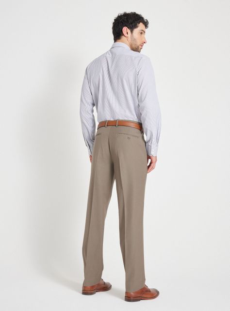 Pantalón de Vestir Lana Poliéster Regular Fit-5