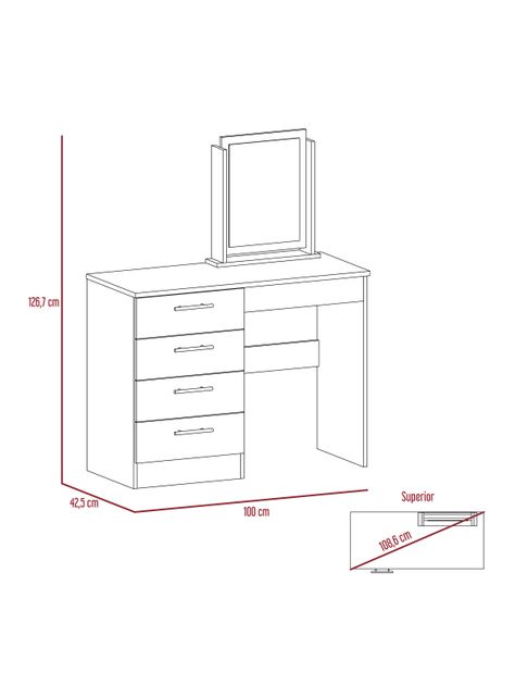 Mueble de Tocador Kaia Wengue-Miel-1