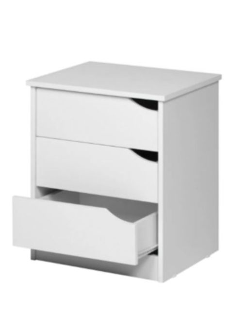 Velador 3 Cajones Compaq Blanco+F21-2