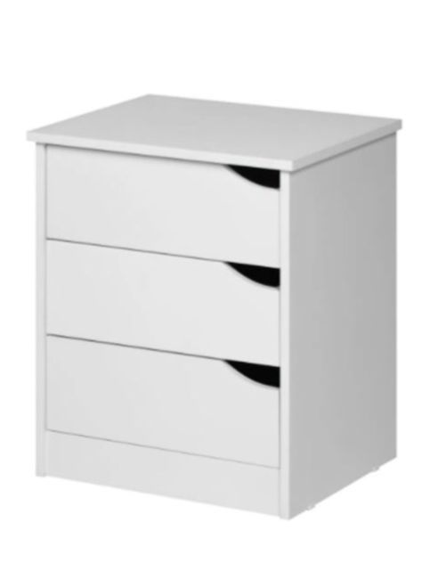 Velador 3 Cajones Compaq Blanco+F21-1