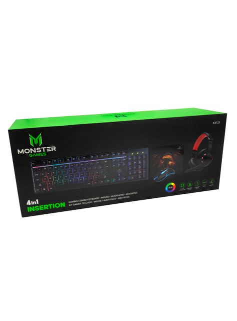 Kit 4 en 1 Crew Insertion Headset + Mouse + Teclado + Mousepad-3