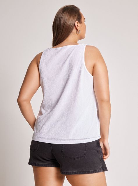 Blusa Doble Capa Texturada Escote V-1