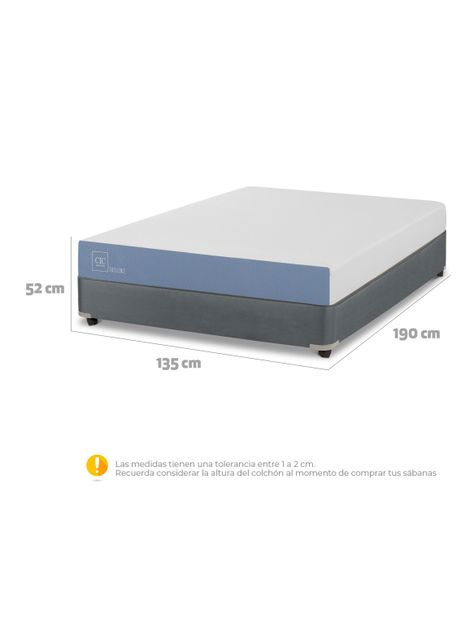 Cama Americana Excellence Full + Almohadas-1