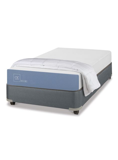 Cama Americana Excellence 1 Plaza x190 cm + Plumón-0