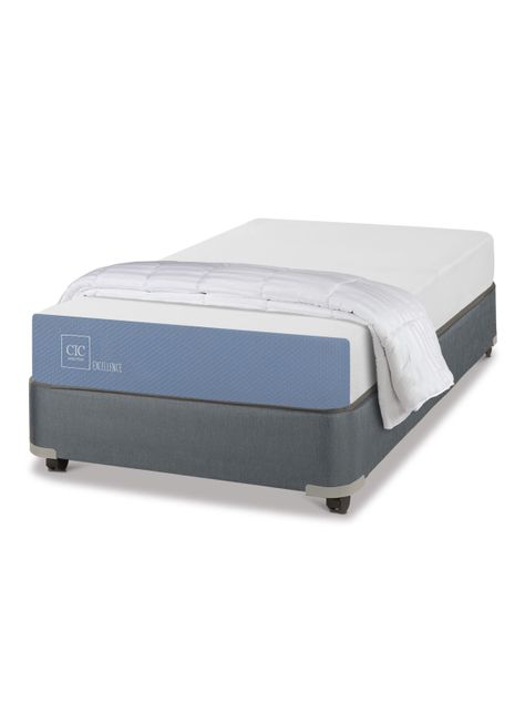 Cama Americana Excellence 1.5 Plazas x190 cm + Plumón-0