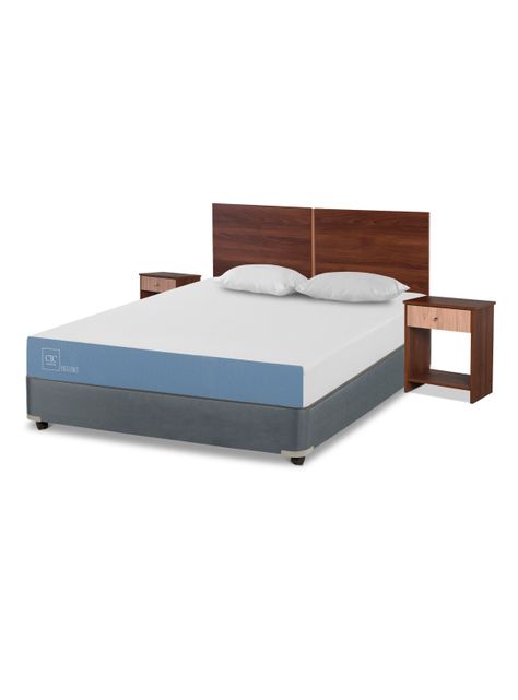 Cama Americana Excellence 2 Plazas x190 cm + Set de Muebles Stylo + Almohadas-0