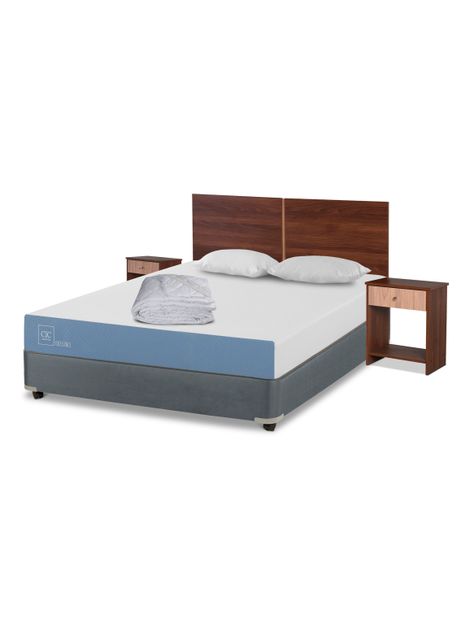 Cama Americana Excellence 2 Plazas x190 cm + Set de Muebles Stylo + Textil-0