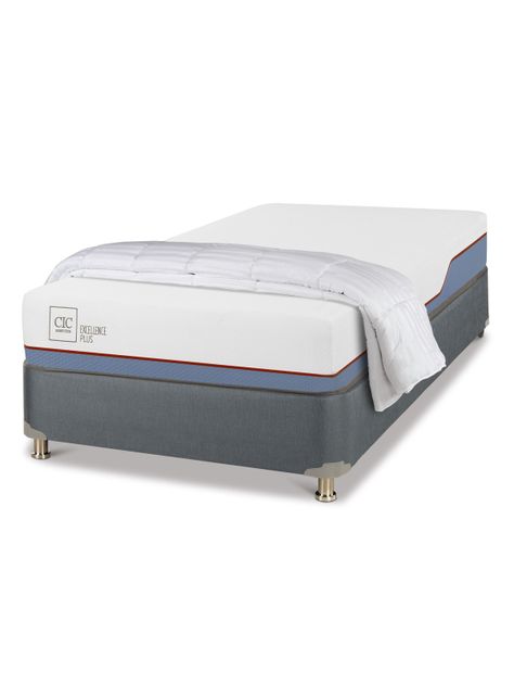 Cama Americana Excellence Plus 1.5 Plazas + Plumón-0