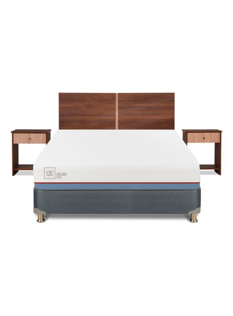Cama Americana Excellence Plus 2 Plazas + Set de Muebles Stylo-2