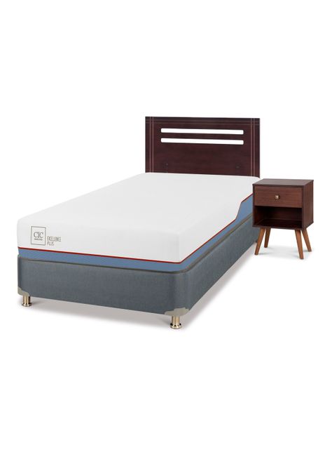 Cama Americana Excellence Plus 1.5 Plazas + Set de Muebles Múnich-0