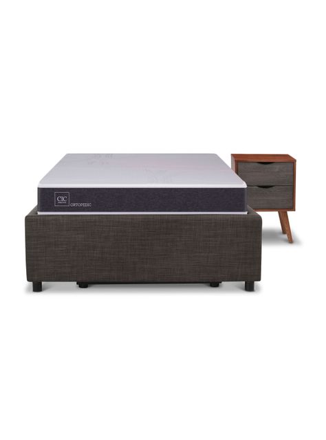 Cama Funcional Space Box Ortopedic 1.5 Plazas Niger S-T-3