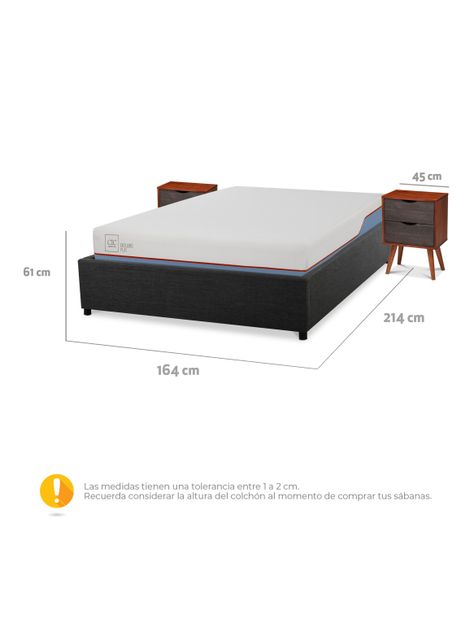Boxet Excellence Plus 2 Plazas + Velador Niger-1