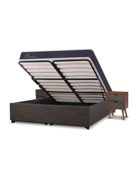 Cama Funcional Space Box Ortopedic 2 Plazas Niger S-T-3