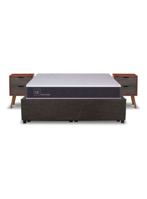 Cama Funcional Space Box Ortopedic 2 Plazas Niger S-T-0