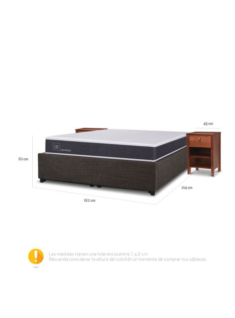 Cama Funcional Space Box Ortopedic 2 Plazas New Torino S-T-1
