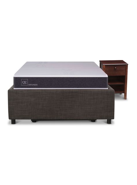 Cama Space Box Ortopedic 1.5 Plazas + Muebles New Torino-3