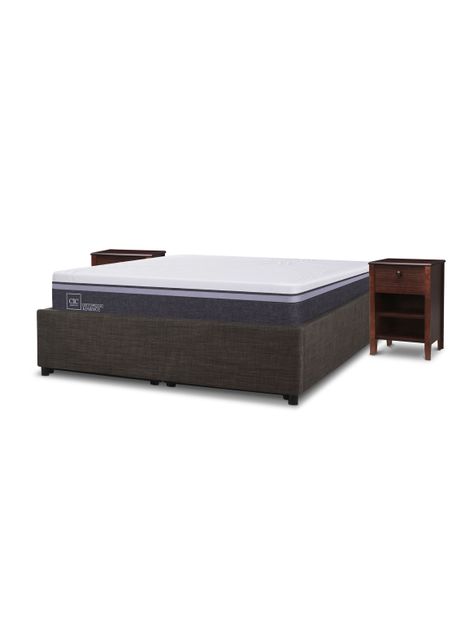 Cama Space Box Ortopedic Advance 2 Plazas + Muebles Torino-2