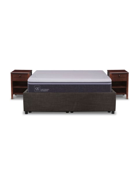 Cama Space Box Ortopedic Advance 2 Plazas + Muebles Torino-0