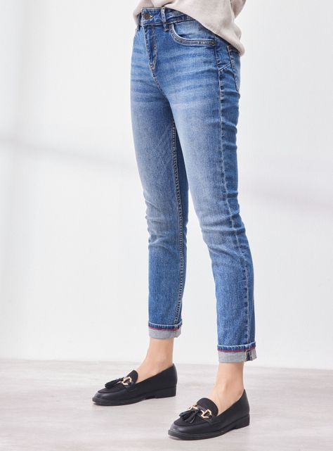 Jeans Bota Ajustada-0