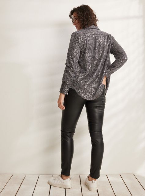 Blusa Lentejuelas Forrada-5