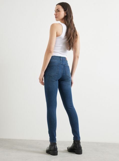 Jeans Skinny Liso Básico-5