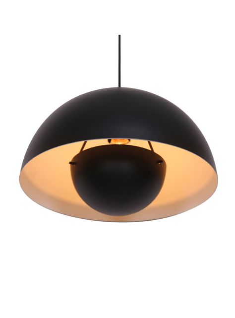 Lámpara Colgante Mush 1L E27 Negro-2