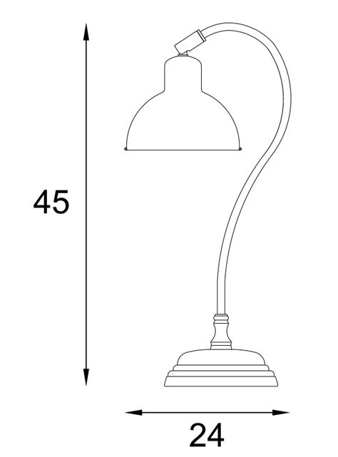 Lámpara Escritorio Severino 1L E14 Gold-3