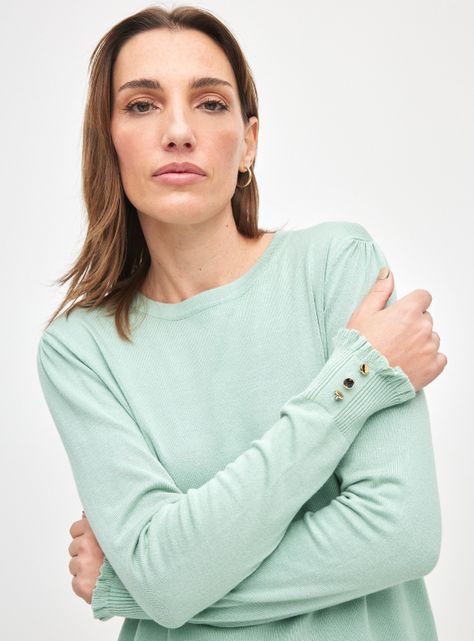 Sweater Detalle Vuelitos En Basta y Puño-2