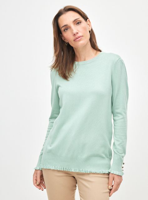 Sweater Detalle Vuelitos En Basta y Puño-0