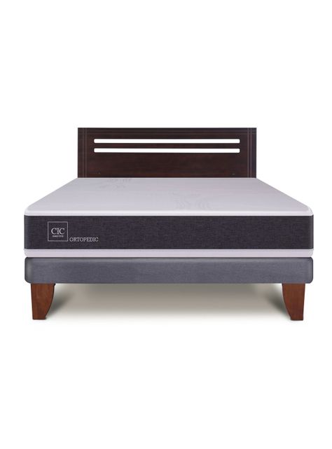 Cama Europea New Ortopedic 2 Plazas Bn Respaldo New Munich-2