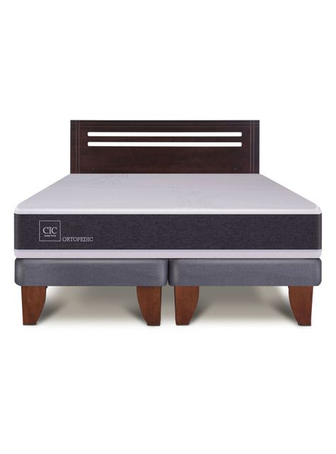 Cama Europea New Ortopedic 2 Plazas Bd Respaldo New Munich-2