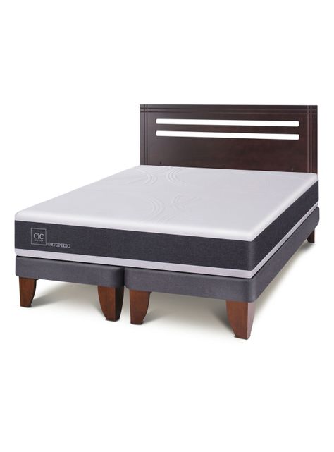 Cama Europea New Ortopedic 2 Plazas Bd Respaldo New Munich-0