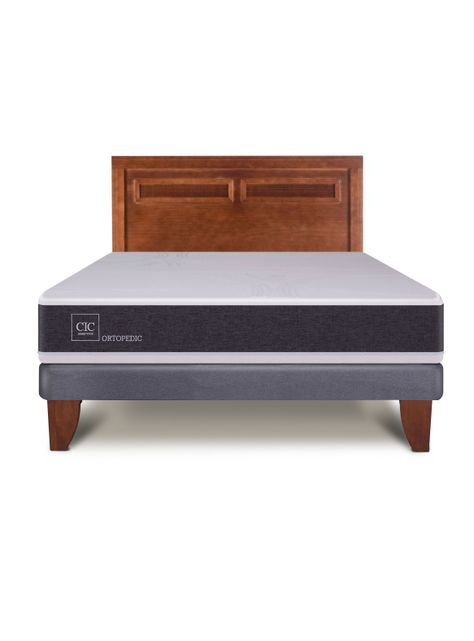 Cama Europea Ortopedic 2 Plazas Bn Respaldo Milan-2