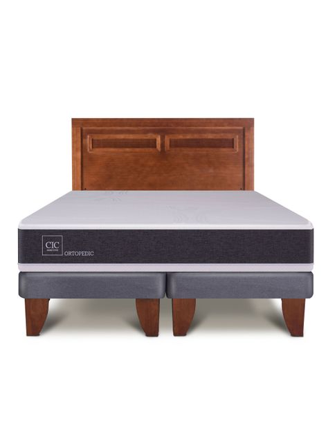 Cama Europea New Ortopedic King Respaldo Milan-2