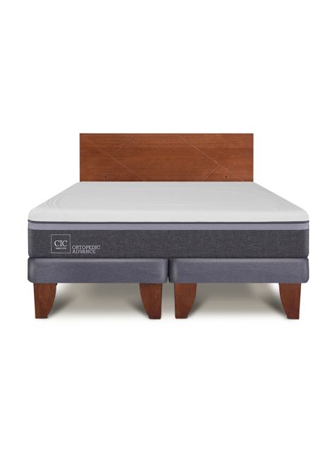 Cama Europea Ortopedic Advance 2 Plazas Base Dividida + Respaldo New Villarrica-2