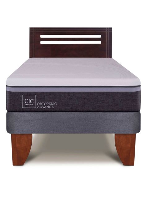Cama Europea Ortopedic Advance 2 Plazas Base Dividida + Respaldo New Gales-2