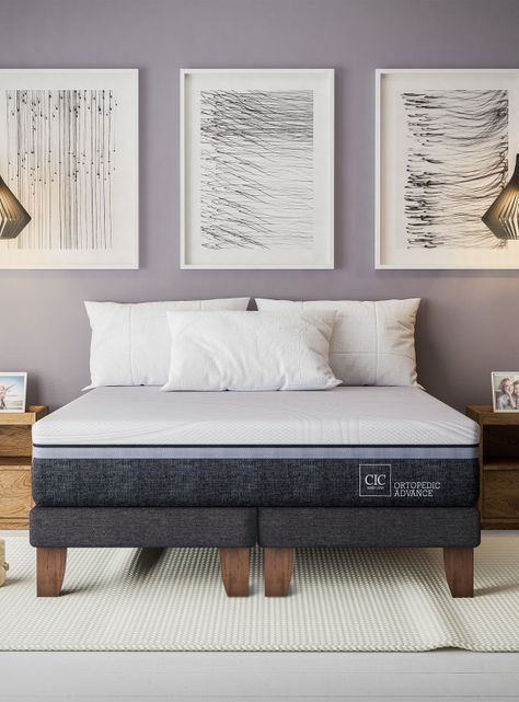 Cama Europea Ortopedic Advance 1.5 Plazas + Respaldo New Munich-4