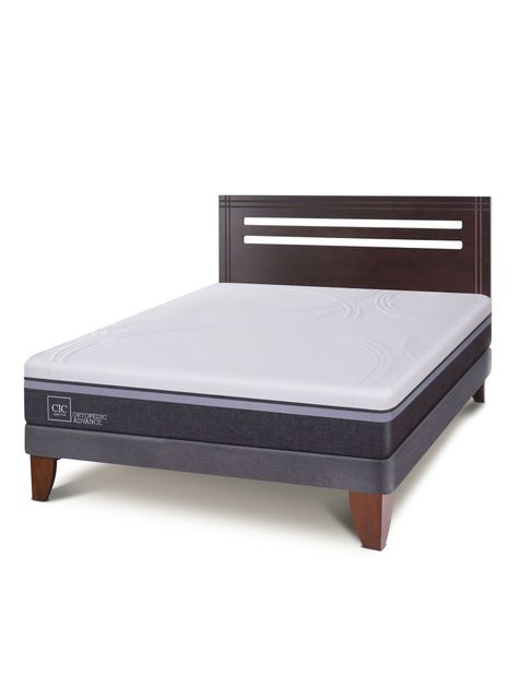Cama Europea Ortopedic Advance 2 Plazas Base Normal + Respaldo New Munich-0