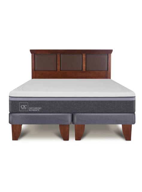 Cama Europea Ortopedic Advance 2 Plazas Base Dividida + Respaldo New Torino-2