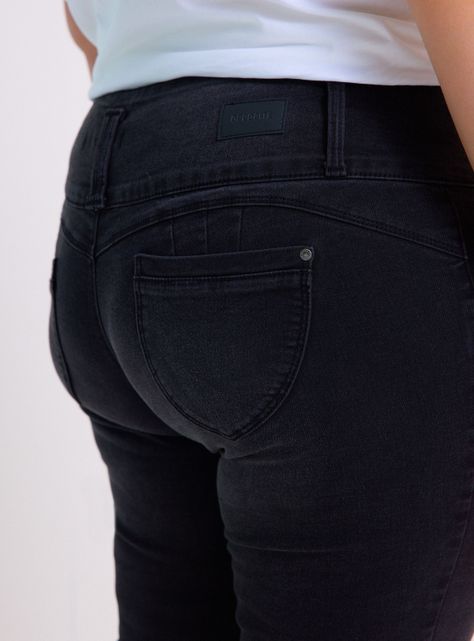 Jeans Skinny 4 Botones Tiro Alto Push Up-4